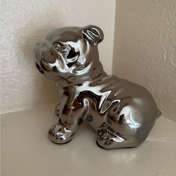 Silver Bulldog Figurine - Picture 4 of 7